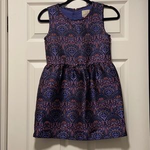 Peek | Kids Girls Purple Printed Dress Beautiful